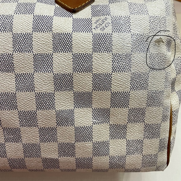 Authentic Louis Vuitton Speedy 30 Damier Azur - Picture 11 of 15